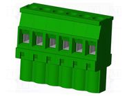 Connector: pluggable terminal block; plug; female; TS; 15A; 300V AMPHENOL ANYTEK