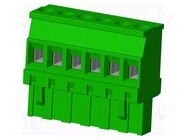 Connector: pluggable terminal block; plug; female; TS; 15A; 300V AMPHENOL ANYTEK