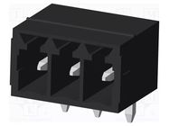 Connector: pluggable terminal block; socket; male; OQ; PIN: 3; THT AMPHENOL ANYTEK