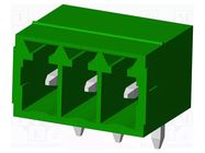 Connector: pluggable terminal block; socket; male; OQ; 10A; 300V AMPHENOL ANYTEK
