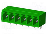 Connector: pluggable terminal block; socket; male; OQ; 10A; 300V AMPHENOL ANYTEK