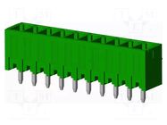 Connector: pluggable terminal block; socket; male; OQ; 10A; 300V AMPHENOL ANYTEK