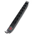 Power strip for 19'' server racks - 8 sockets 16A - 2m - black - Lanberg PDU-08E-0200-BK