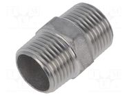 Nipple; threaded,straight; max.10bar; 27mm PNEUMAT