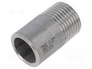 Nipple; to be welded,threaded; max.10bar; 35mm PNEUMAT