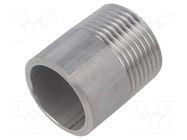 Nipple; to be welded,threaded; max.10bar; 40mm PNEUMAT