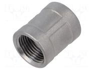Muff; threaded,straight; max.10bar; 25mm; Thread: G 3/8" internal PNEUMAT
