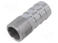 Nipple; to be welded,threaded; max.10bar; L: 48mm PNEUMAT