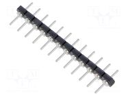 Connector: pin strips; pin header; male; PIN: 12; straight; THT SAMTEC
