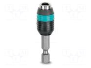 Holder; Overall len: 50mm; Mounting: 1/4" (C6,3mm),1/4" (E6,3mm) PHOENIX CONTACT