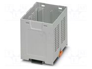 Enclosure: enclosure base; 90mm; ABS; grey; UL94HB; EH 90 PHOENIX CONTACT