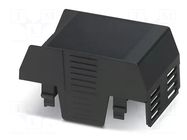 Cover; for enclosures; UL94HB; EH 45 FLAT; ABS; black; 45mm PHOENIX CONTACT