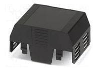 Cover; for enclosures; UL94HB; EH 52,5 FLAT; ABS; black; 52.5mm PHOENIX CONTACT