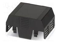 Cover; for enclosures; UL94HB; EH 52,5 FLAT; ABS; black; 52.5mm PHOENIX CONTACT