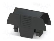 Cover; for enclosures; UL94HB; EH 22,5 FLAT; ABS; black; 22.5mm PHOENIX CONTACT
