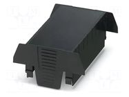Cover; for enclosures; UL94HB; EH 90 FLAT; ABS; black; 90mm PHOENIX CONTACT