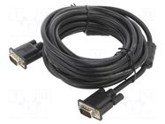 Cable; D-Sub 15pin HD plug,both sides; black; 5m LANBERG