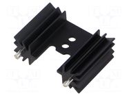 Heatsink: extruded; H; TO202,TO218,TO220,TOP3; black; L: 25.4mm ALUTRONIC