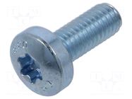 Screw; M6x16; 1; Head: cheese head; Torx®; TX30; steel; zinc BOSSARD