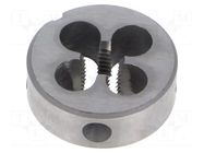 Threading die; high speed steel; M7; 1; Ø: 25mm; Thk: 9mm; 6g VÖLKEL