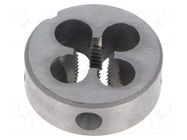Threading die; high speed steel; M7; 1; Ø: 25mm; Thk: 9mm; 6g VÖLKEL