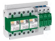 Surge arrester; Type 1+2; Poles: 3; 255VAC; for DIN rail mounting OBO BETTERMANN