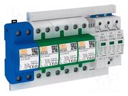Surge arrester; Type 1+2; Poles: 3+NPE; 255VAC; -40÷80°C; IP20 OBO BETTERMANN