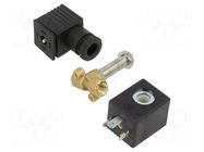 Electromagnetic valve; G 1/8"; brass; FKM; Valve: 2/2 NC; 24VDC AIGNEP
