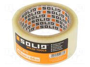Packing tapes; L: 60000mm; Width: 50mm SOLID TOOLS