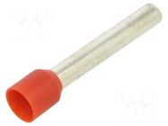 Tip: bootlace ferrule; insulated; copper; 10mm2; 30mm; tinned ERKO