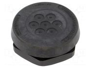 Multigate grommet; Holes no: 7; 2.6÷6.5mm; IP66 TECHNO