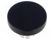 Actuator lens; 22mm; 61; black; aluminium; Face dim: Ø19.7mm EAO