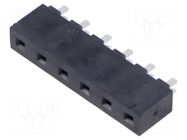Connector: pin strips; socket; male; PIN: 6; straight; THT; 5.08mm SAMTEC