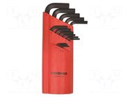 Wrench-set; hex key; ProTanium®,steel; long; GorillaProof® BONDHUS