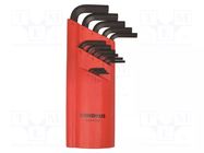 Wrench: hex key-set; ProTanium®,steel; long; GorillaProof® BONDHUS