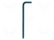 Wrench; hex key,spherical; HEX 3mm; Overall len: 98mm BONDHUS