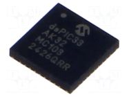 IC: dsPIC microcontroller; 32kB; 8kBRAM; VQFN36; 3÷3.6VDC; DSPIC MICROCHIP TECHNOLOGY