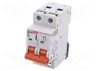 Circuit breaker; 230/400VAC; Inom: 6A; Poles: 2; Charact: C; 6kA LS ELECTRIC
