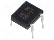 Bridge rectifier: single-phase; 50V; If: 1A; Ifsm: 50A; DB-1; THT DC COMPONENTS