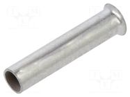 Tip: bootlace ferrule; non-insulated; copper; 1mm2; 10mm; tinned ERKO
