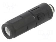 Connector: DC supply; female; SurLok Plus; 120A; 1kV; PIN: 1; black AMPHENOL