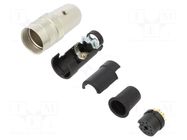 Connector: M16; plug; female; PIN: 12; 3A; 32V; 680; soldering; IP40 BINDER