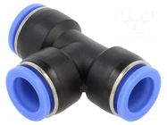 Push-in fitting; T-tap splitter; -0.95÷15bar; PBT; BLUELINE PNEUMAT