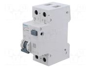 RCBO breaker; Inom: 6A; Ires: 30mA; Poles: 1+N; 230/400VAC; IP20 SIEMENS