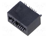 Connector: card edge; PIN: 16; SMT; on PCBs; 1mm SAMTEC