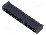 Connector: card edge; PIN: 40; SMT; on PCBs; 1mm SAMTEC