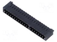 Connector: card edge; PIN: 40; SMT; on PCBs; 1mm SAMTEC