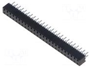Connector: pin strips; socket; female; PIN: 50; straight; THT; 2mm SAMTEC
