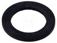 Gasket; CR caoutchouc; Thk: 2mm; Øint: 20.4mm; NPT1/2"; black TE Connectivity