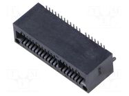 Connector: card edge; PIN: 40; SMT; on PCBs; 1mm SAMTEC